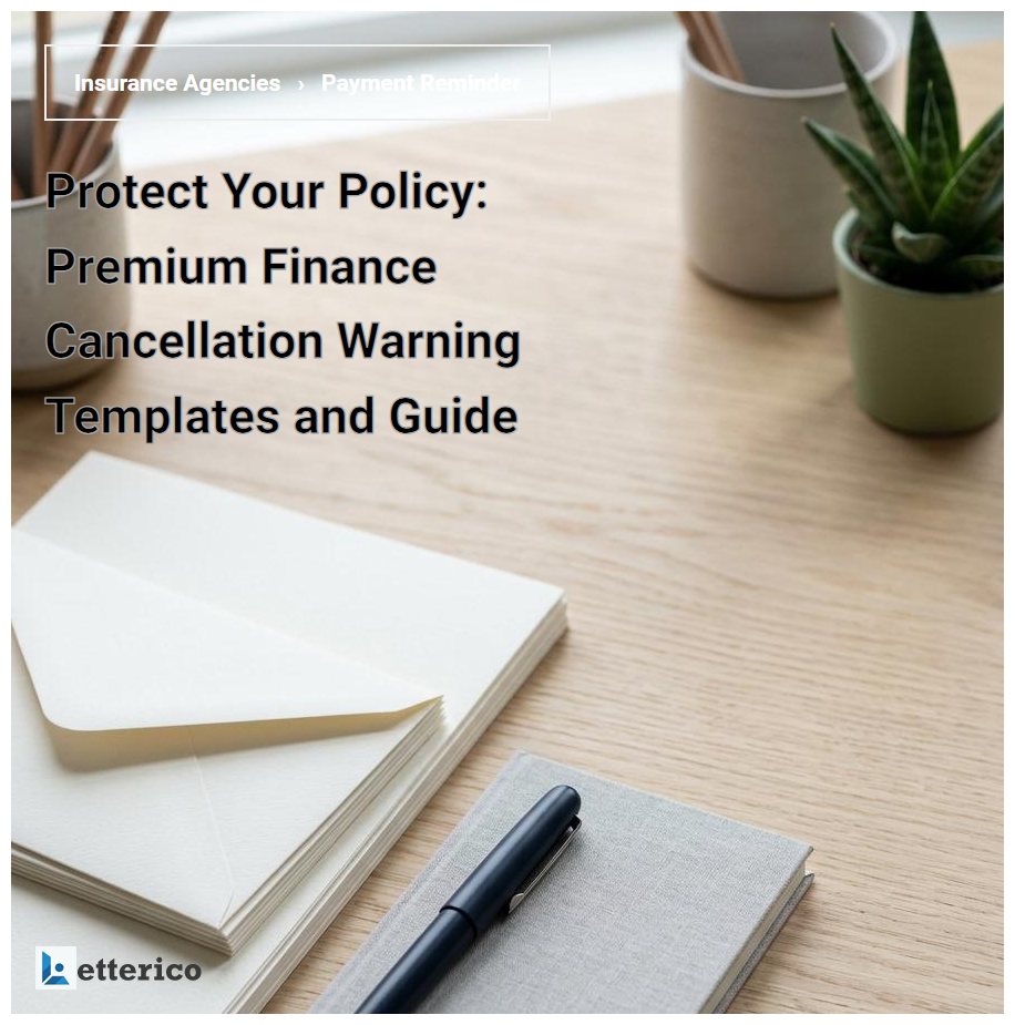 Protect Your Policy: Premium Finance Cancellation Warning Templates and Guide
