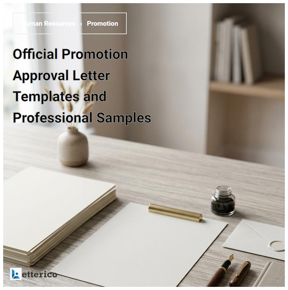 Official Promotion Approval Letter Templates and Professional Samples