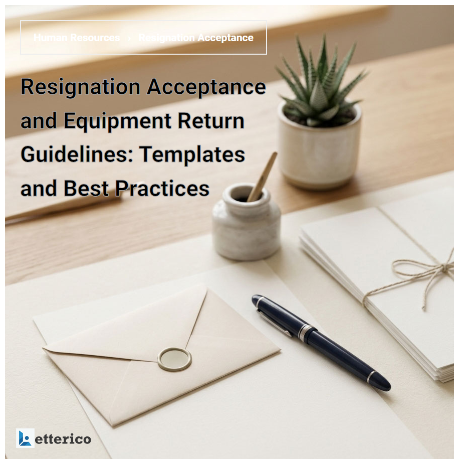 Resignation Acceptance and Equipment Return Guidelines: Templates and Best Practices