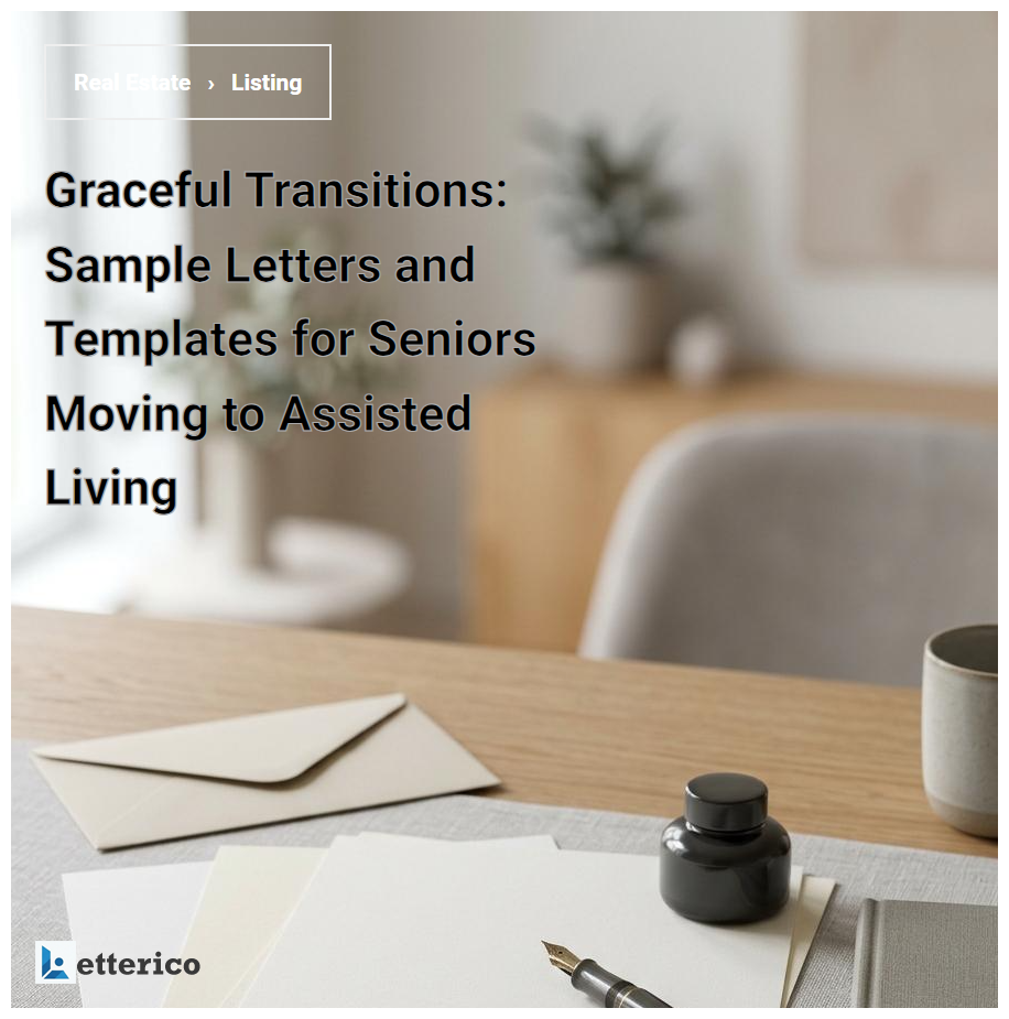 Graceful Transitions: Sample Letters and Templates for Seniors Moving to Assisted Living