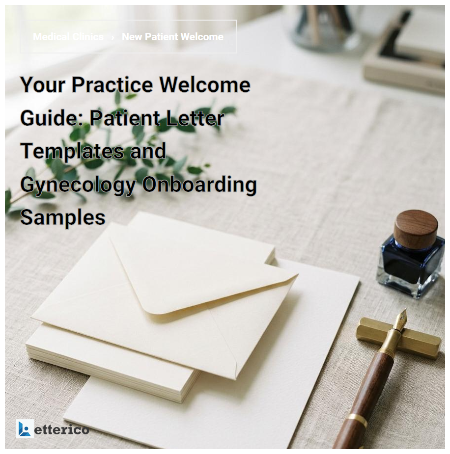 Your Practice Welcome Guide: Patient Letter Templates and Gynecology Onboarding Samples