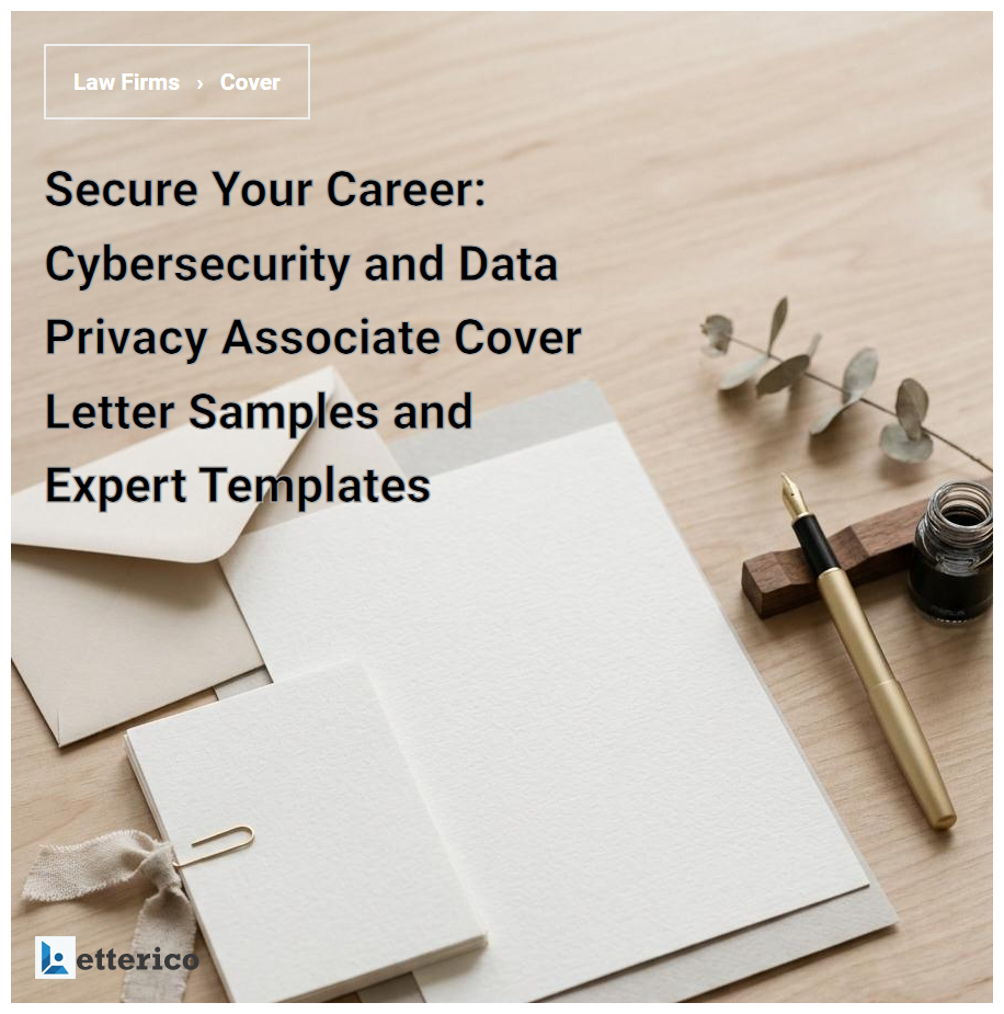 Secure Your Career: Cybersecurity and Data Privacy Associate Cover Letter Samples and Expert Templates