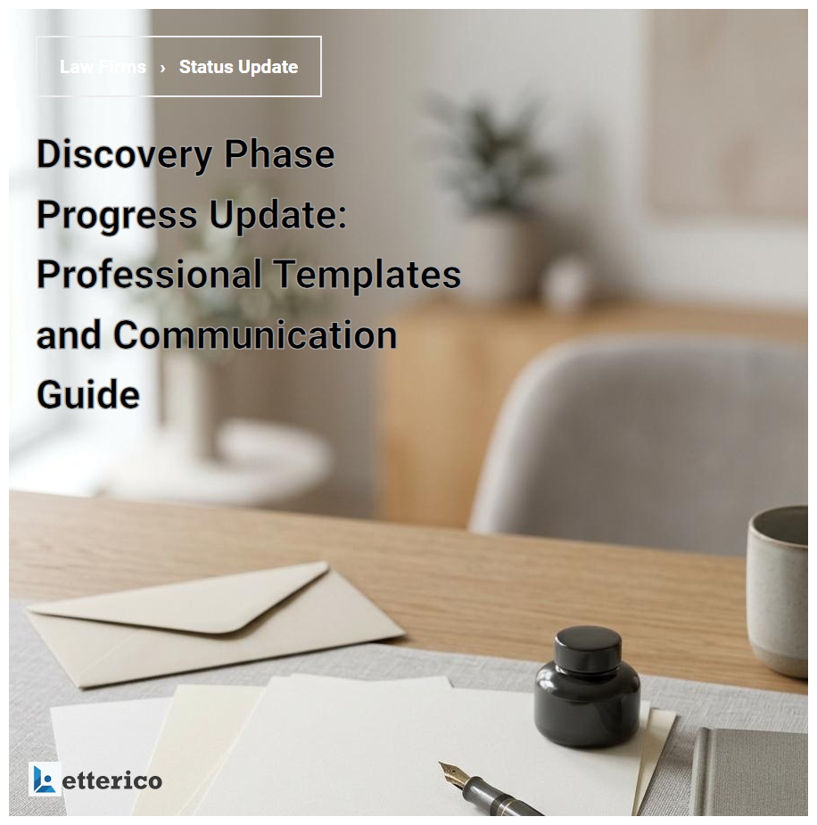 Discovery Phase Progress Update: Professional Templates and Communication Guide