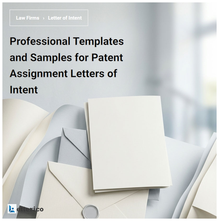 Professional Templates and Samples for Patent Assignment Letters of Intent
