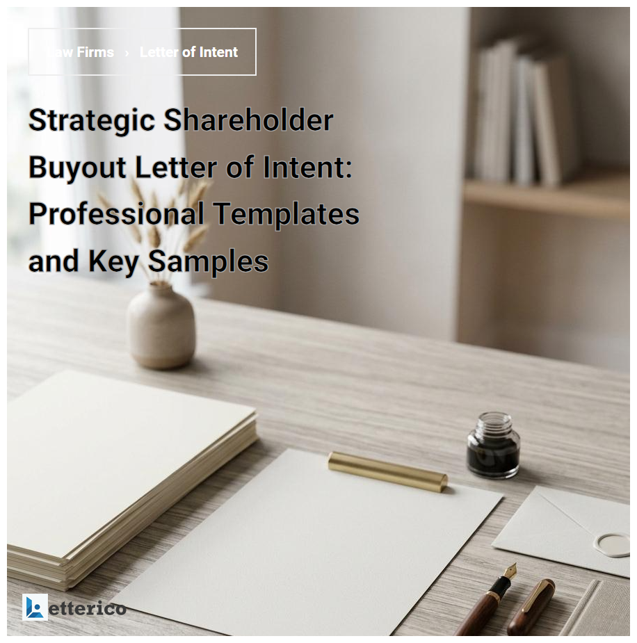 Strategic Shareholder Buyout Letter of Intent: Professional Templates and Key Samples