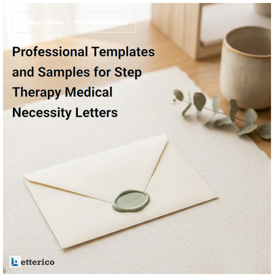Professional Templates and Samples for Step Therapy Medical Necessity Letters