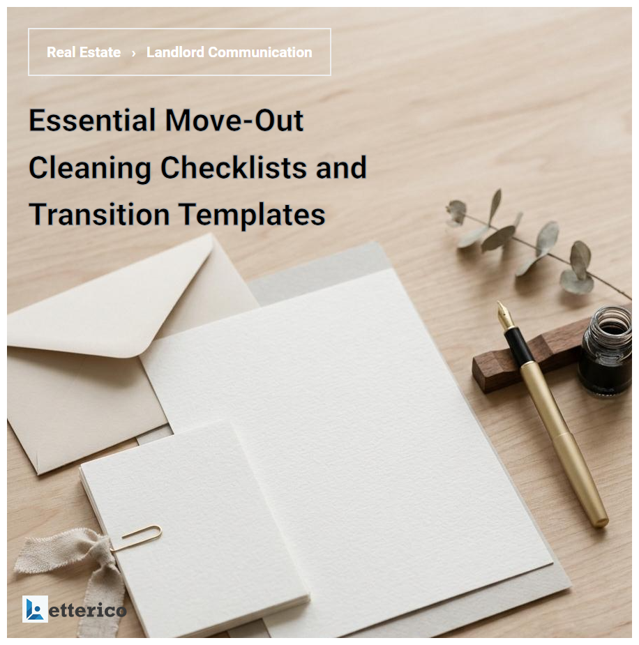 Essential Move-Out Cleaning Checklists and Transition Templates