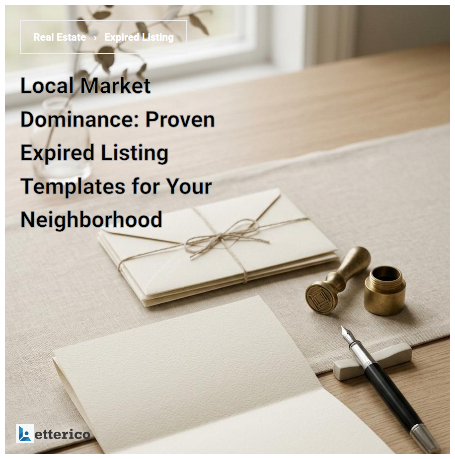 Local Market Dominance: Proven Expired Listing Templates for Your Neighborhood