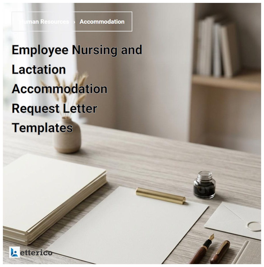 Employee Nursing and Lactation Accommodation Request Letter Templates
