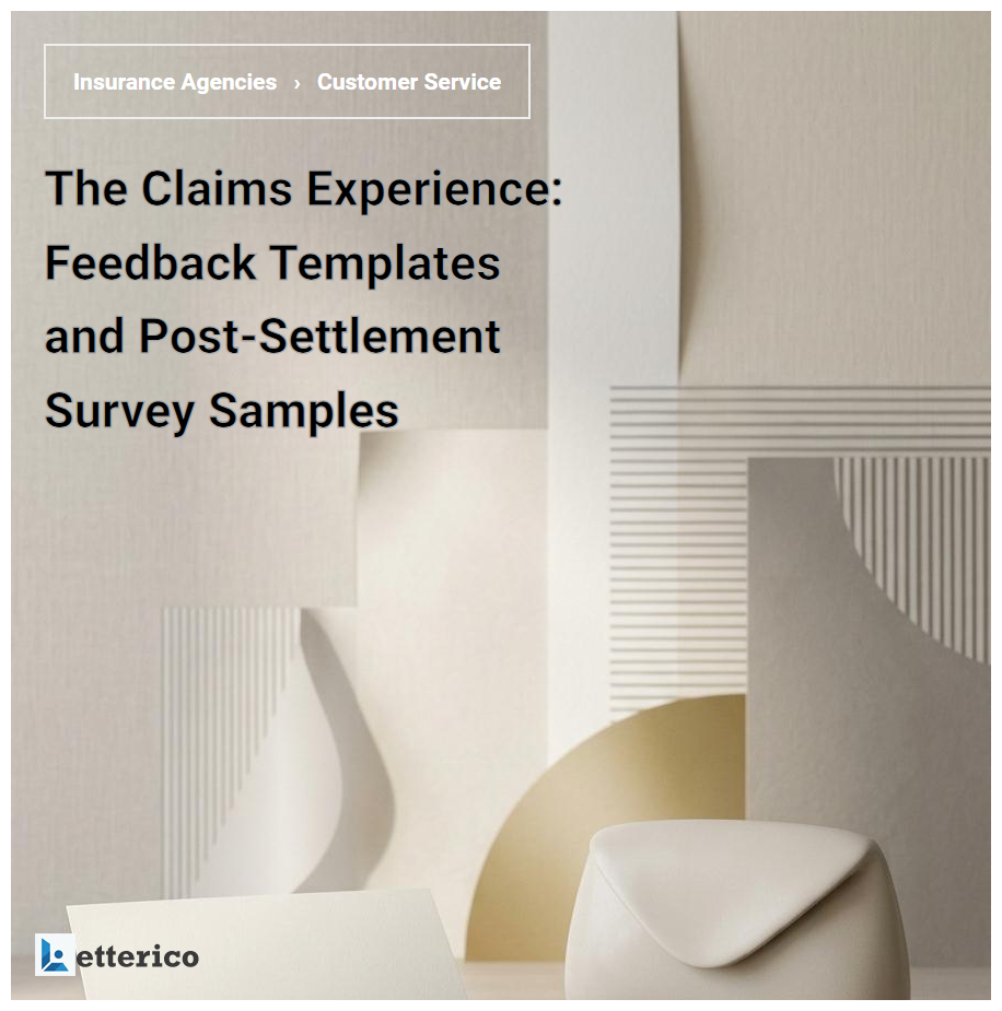 The Claims Experience: Feedback Templates and Post-Settlement Survey Samples