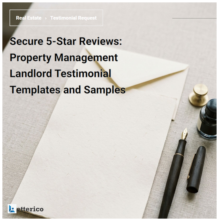 Secure 5-Star Reviews: Property Management Landlord Testimonial Templates and Samples