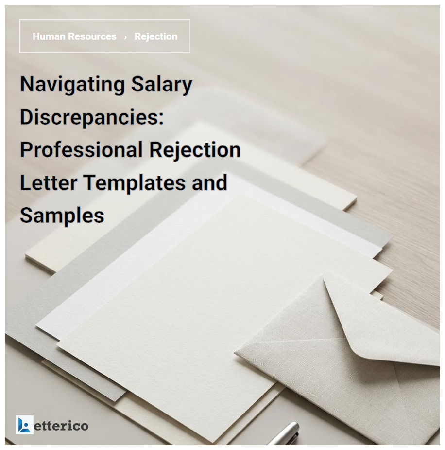 Navigating Salary Discrepancies: Professional Rejection Letter Templates and Samples