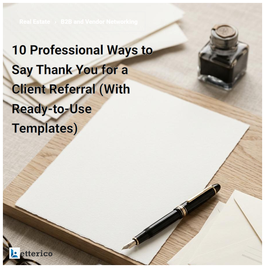10 Professional Ways to Say Thank You for a Client Referral (With Ready-to-Use Templates)