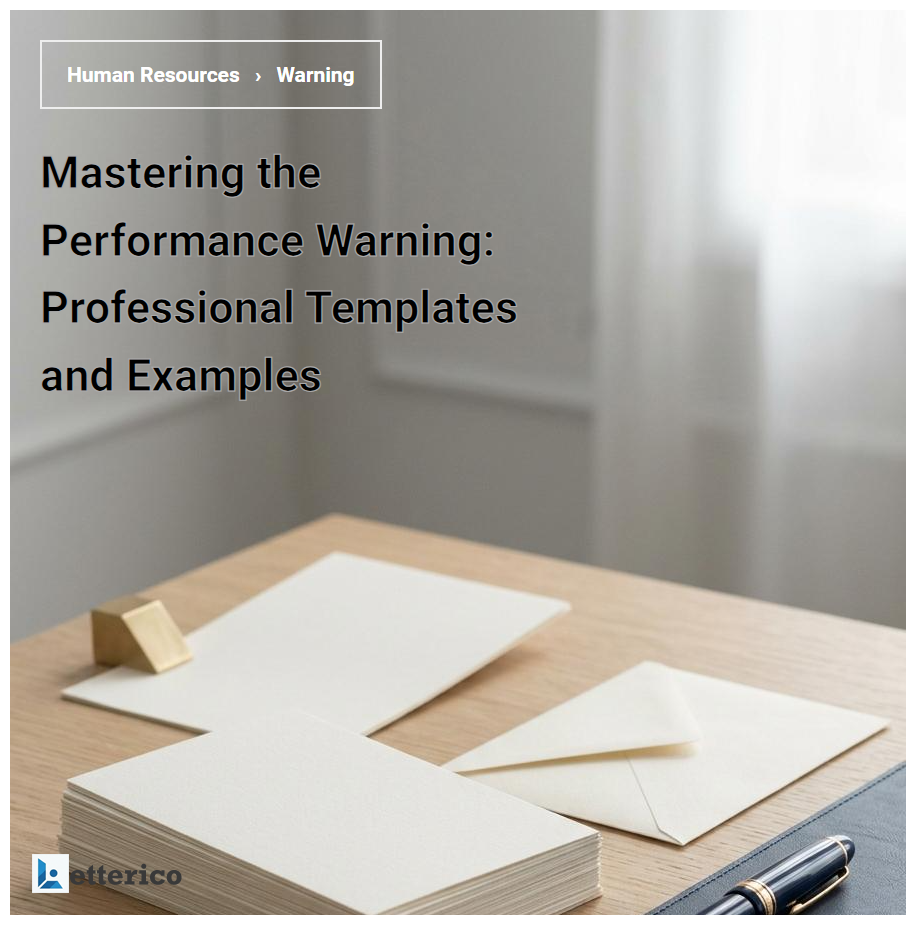 Mastering the Performance Warning: Professional Templates and Examples