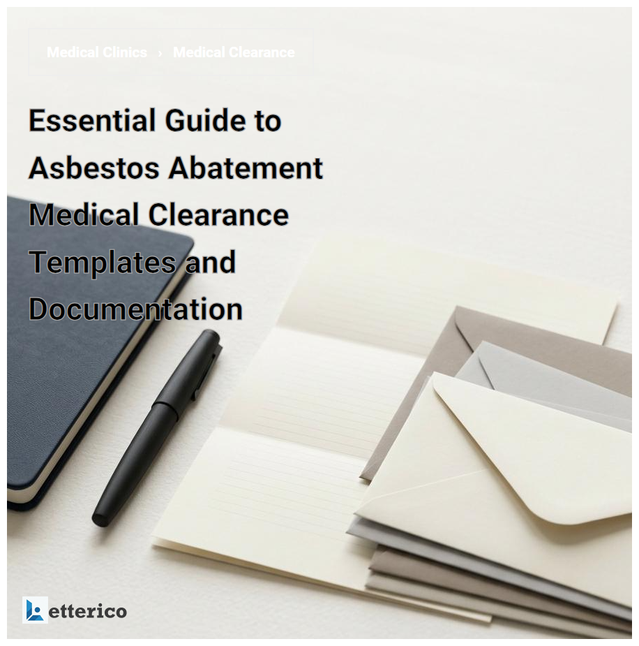 Essential Guide to Asbestos Abatement Medical Clearance Templates and Documentation