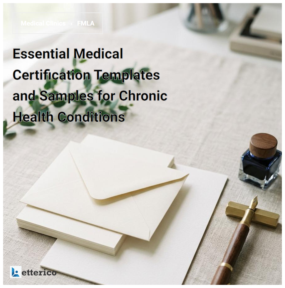Essential Medical Certification Templates and Samples for Chronic Health Conditions