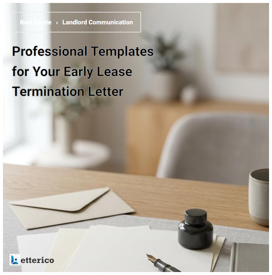 Professional Templates for Your Early Lease Termination Letter