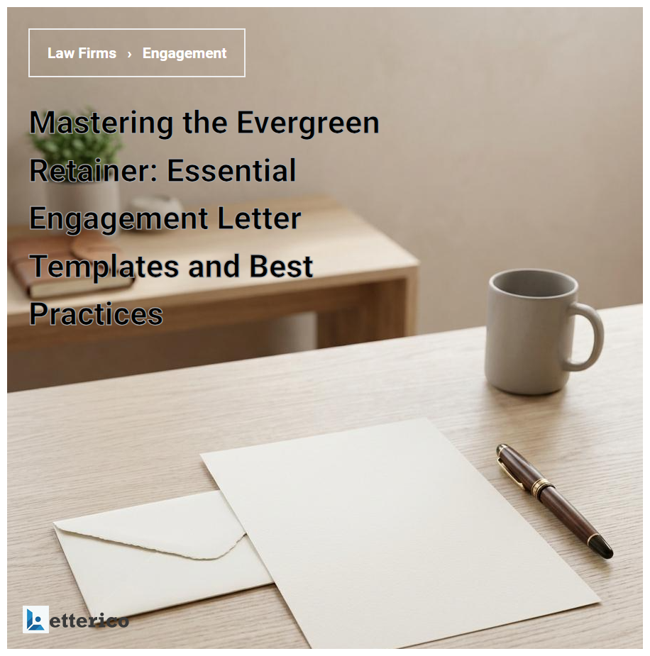 Mastering the Evergreen Retainer: Essential Engagement Letter Templates and Best Practices