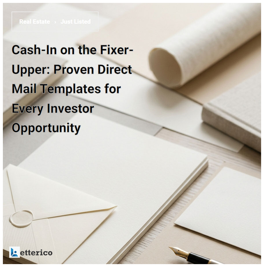 Cash-In on the Fixer-Upper: Proven Direct Mail Templates for Every Investor Opportunity