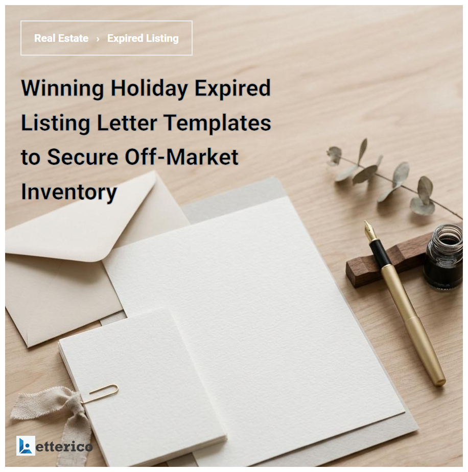Winning Holiday Expired Listing Letter Templates to Secure Off-Market Inventory