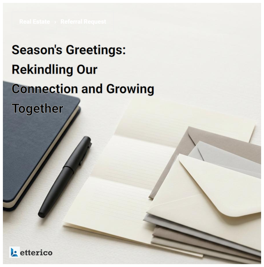Season's Greetings: Rekindling Our Connection and Growing Together