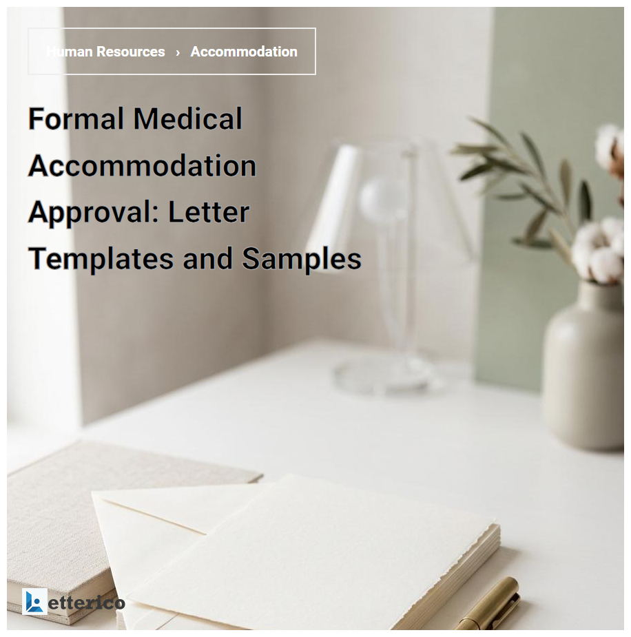 Formal Medical Accommodation Approval: Letter Templates and Samples