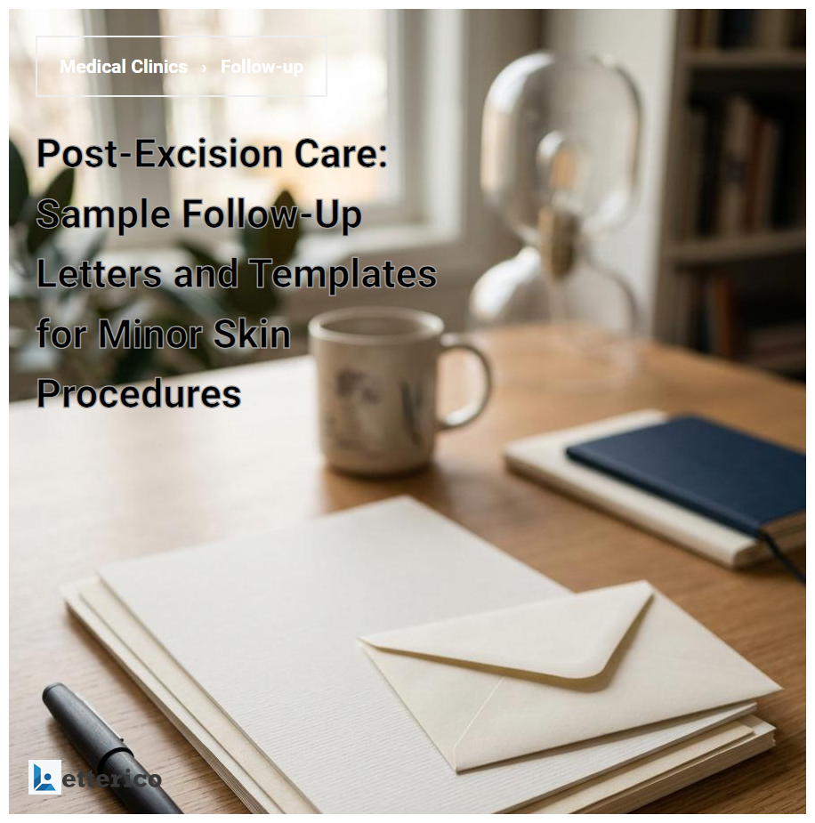 Post-Excision Care: Sample Follow-Up Letters and Templates for Minor Skin Procedures