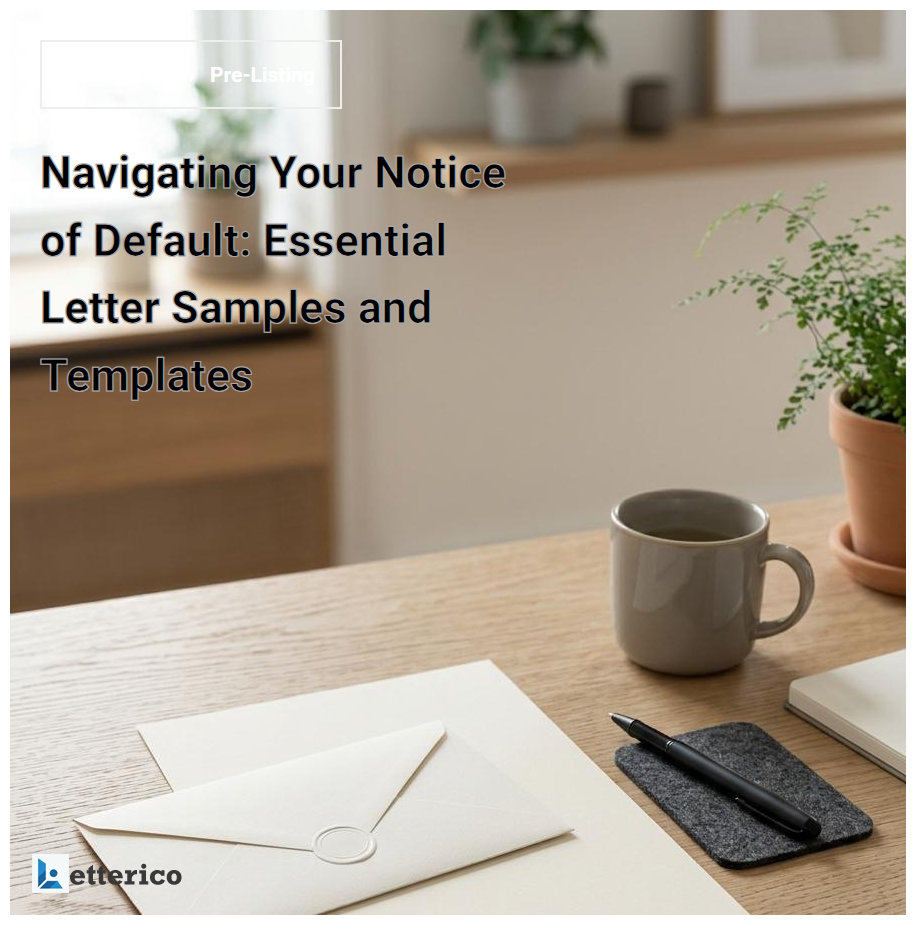 Navigating Your Notice of Default: Essential Letter Samples and Templates