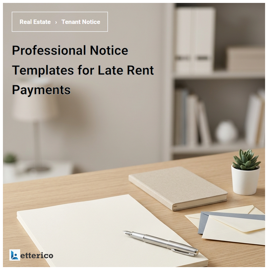 Professional Notice Templates for Late Rent Payments