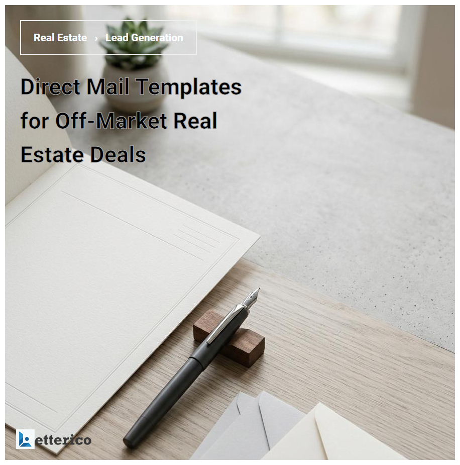 Direct Mail Templates for Off-Market Real Estate Deals
