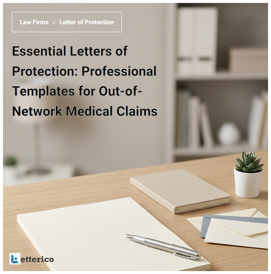 Essential Letters of Protection: Professional Templates for Out-of-Network Medical Claims