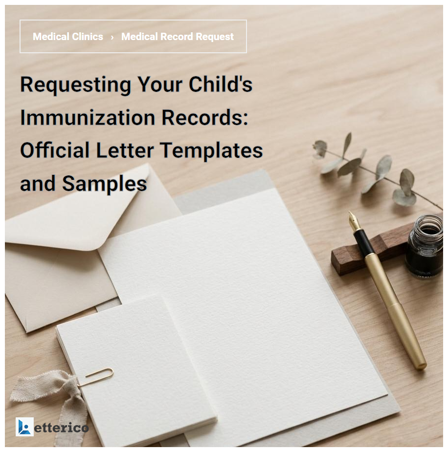 Requesting Your Child's Immunization Records: Official Letter Templates and Samples