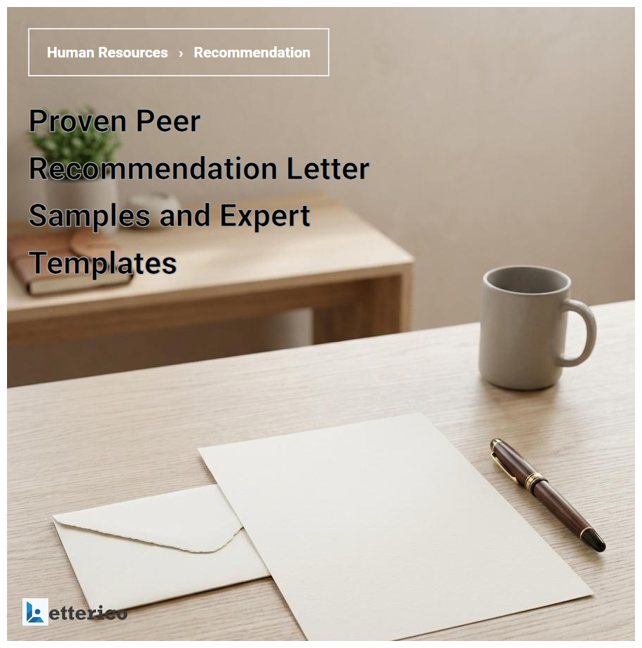 Proven Peer Recommendation Letter Samples and Expert Templates