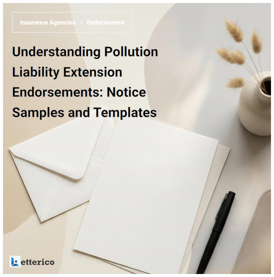 Understanding Pollution Liability Extension Endorsements: Notice Samples and Templates