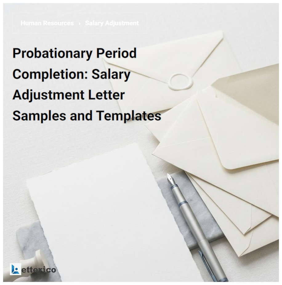 Probationary Period Completion: Salary Adjustment Letter Samples and Templates