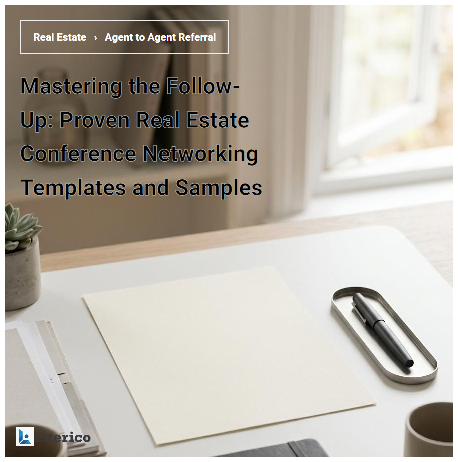 Mastering the Follow-Up: Proven Real Estate Conference Networking Templates and Samples