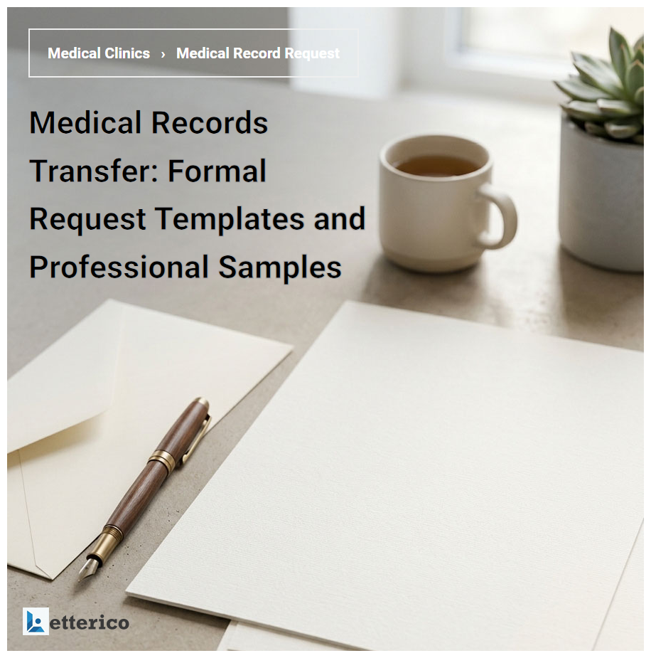 Medical Records Transfer: Formal Request Templates and Professional Samples