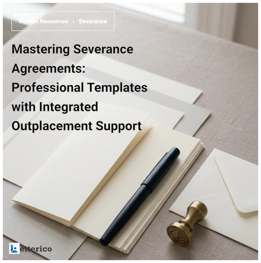 Mastering Severance Agreements: Professional Templates with Integrated Outplacement Support