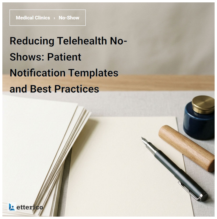 Reducing Telehealth No-Shows: Patient Notification Templates and Best Practices