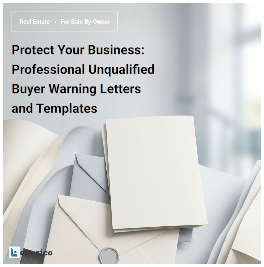 Protect Your Business: Professional Unqualified Buyer Warning Letters and Templates