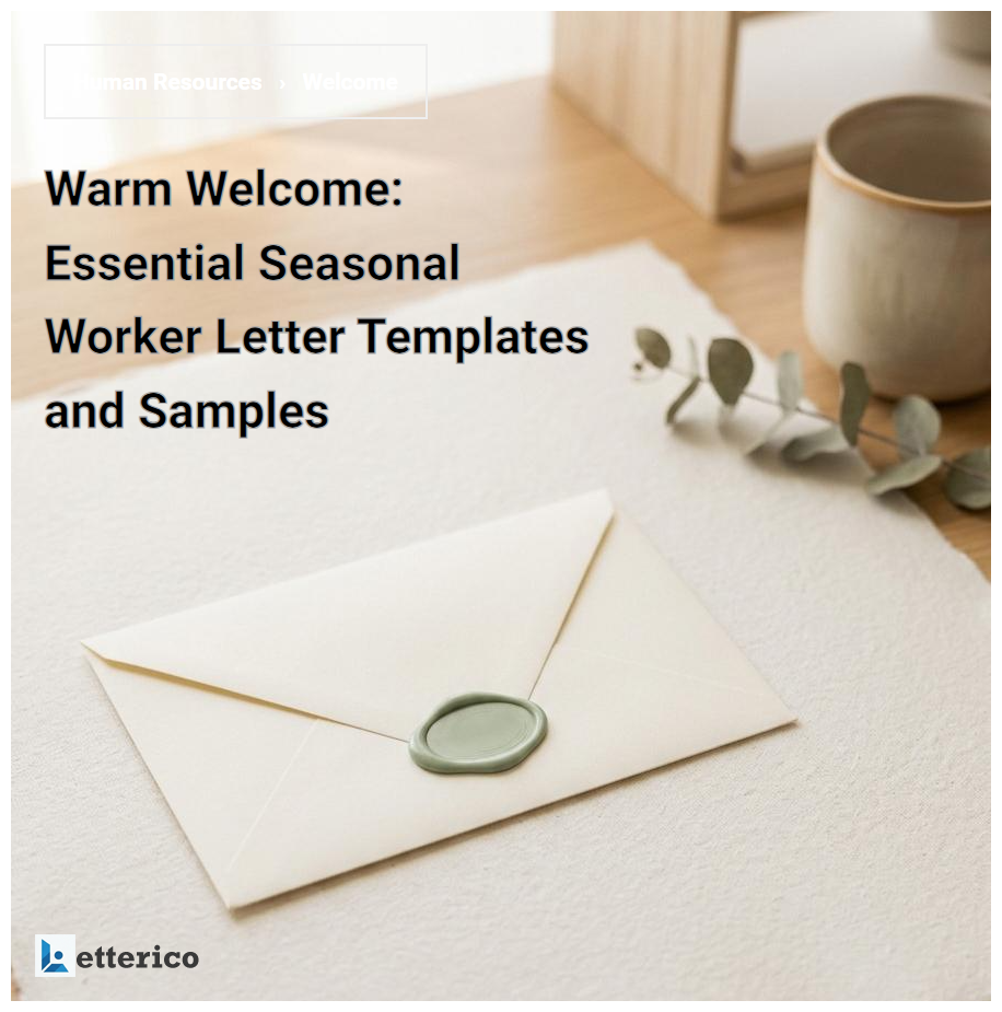 Warm Welcome: Essential Seasonal Worker Letter Templates and Samples