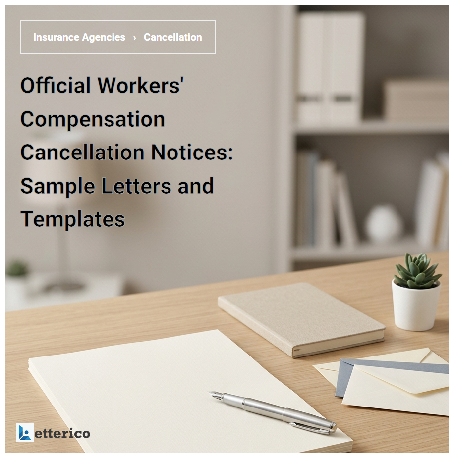 Official Workers' Compensation Cancellation Notices: Sample Letters and Templates