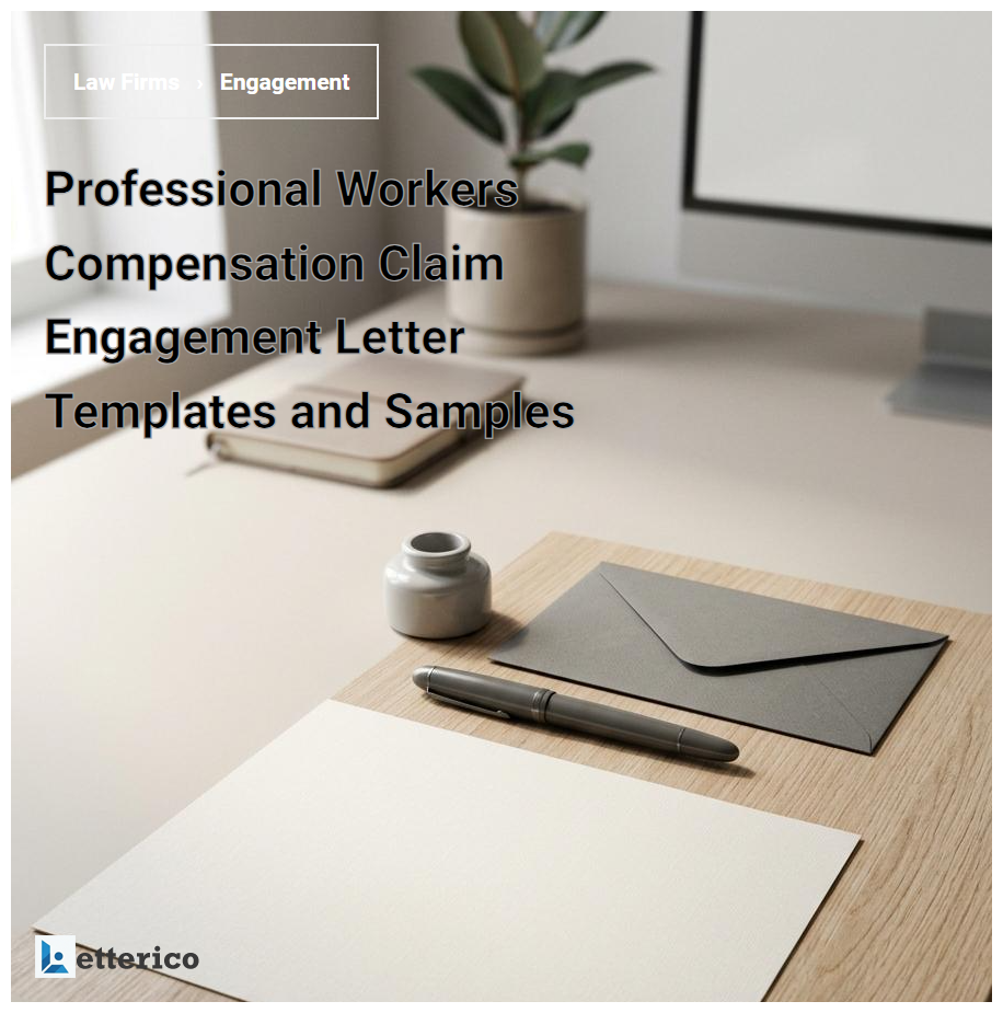 Professional Workers Compensation Claim Engagement Letter Templates and Samples
