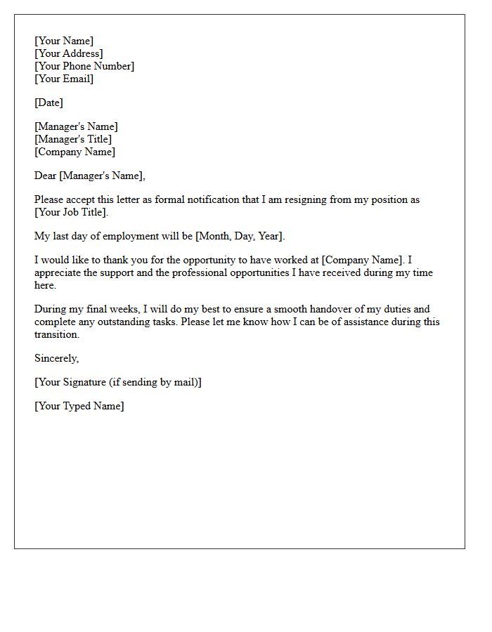 Effective Date of Resignation