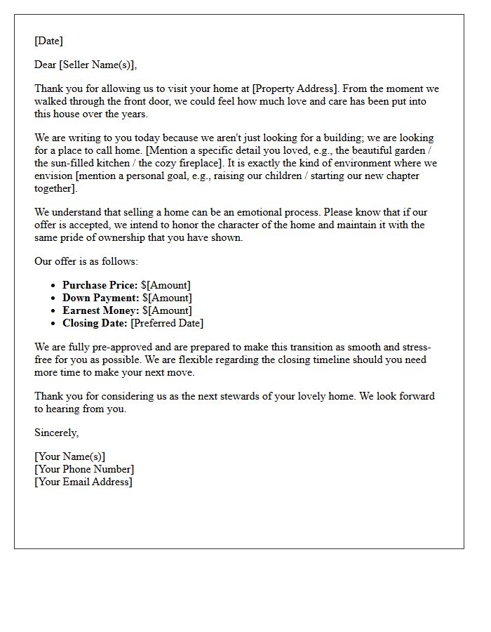 Compassionate Home Purchase Offer Letter