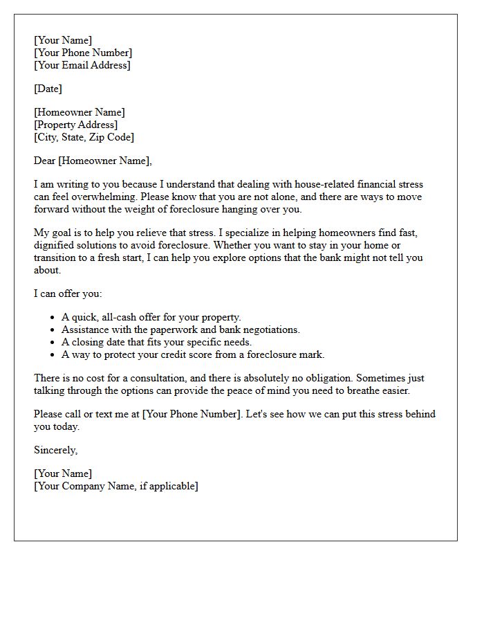 Relieving Your Pre-Foreclosure Stress Letter