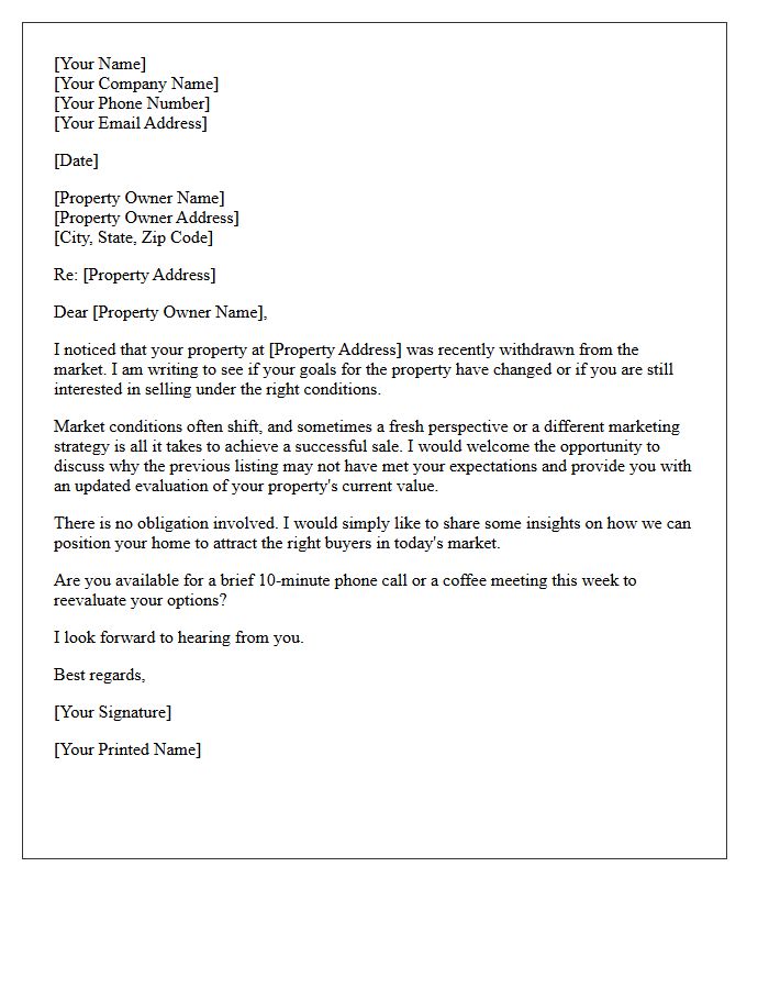 Reevaluating Your Withdrawn Property Letter