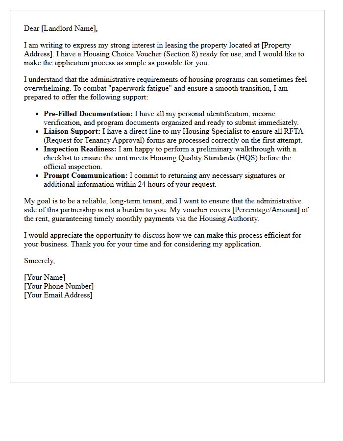 Housing Voucher Paperwork Fatigue Offer Letter