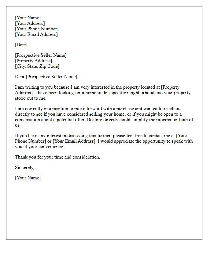 Dear Prospective Seller