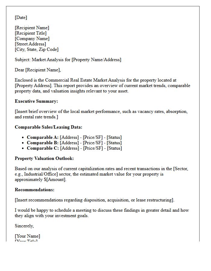 Commercial Real Estate Market Analysis Letter